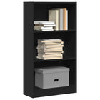Bookshelf 60x24x109 cm engineered wood black