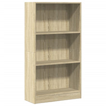 Boekenkast 60x24x109 cm bewerkt hout sonoma eikenkleurig