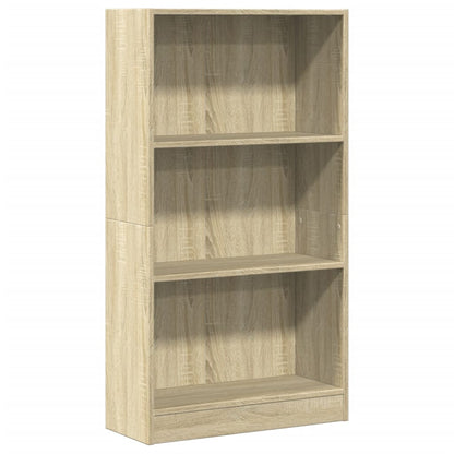 Boekenkast 60x24x109 cm bewerkt hout sonoma eikenkleurig