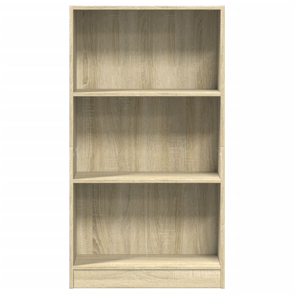 Boekenkast 60x24x109 cm bewerkt hout sonoma eikenkleurig