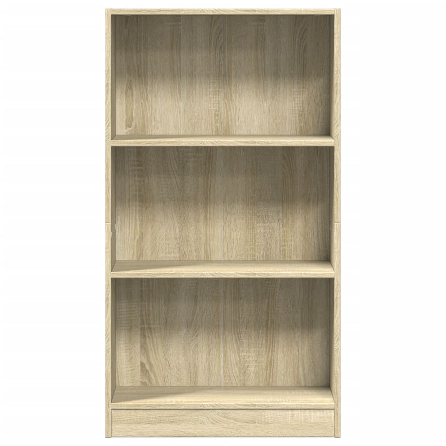Boekenkast 60x24x109 cm bewerkt hout sonoma eikenkleurig
