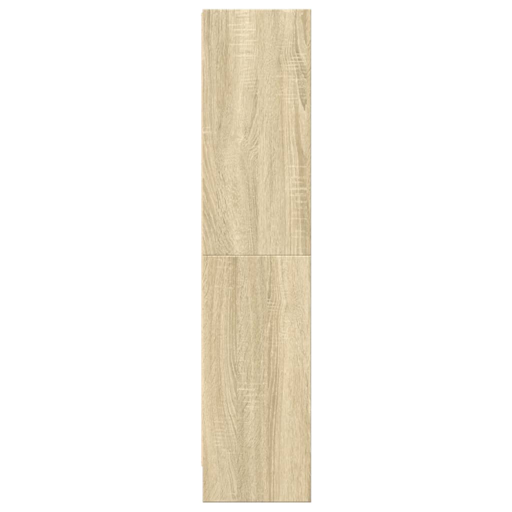 Boekenkast 60x24x109 cm bewerkt hout sonoma eikenkleurig
