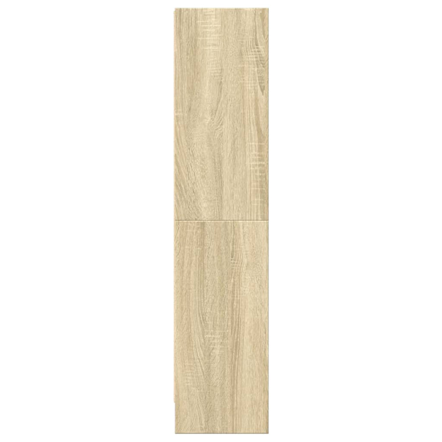 Boekenkast 60x24x109 cm bewerkt hout sonoma eikenkleurig