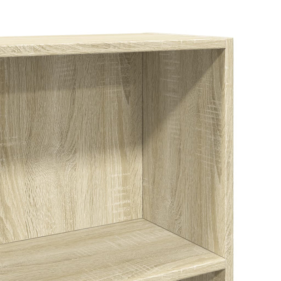 Boekenkast 60x24x109 cm bewerkt hout sonoma eikenkleurig