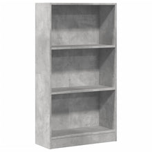 Boekenkast 60x24x109 cm bewerkt hout betongrijs