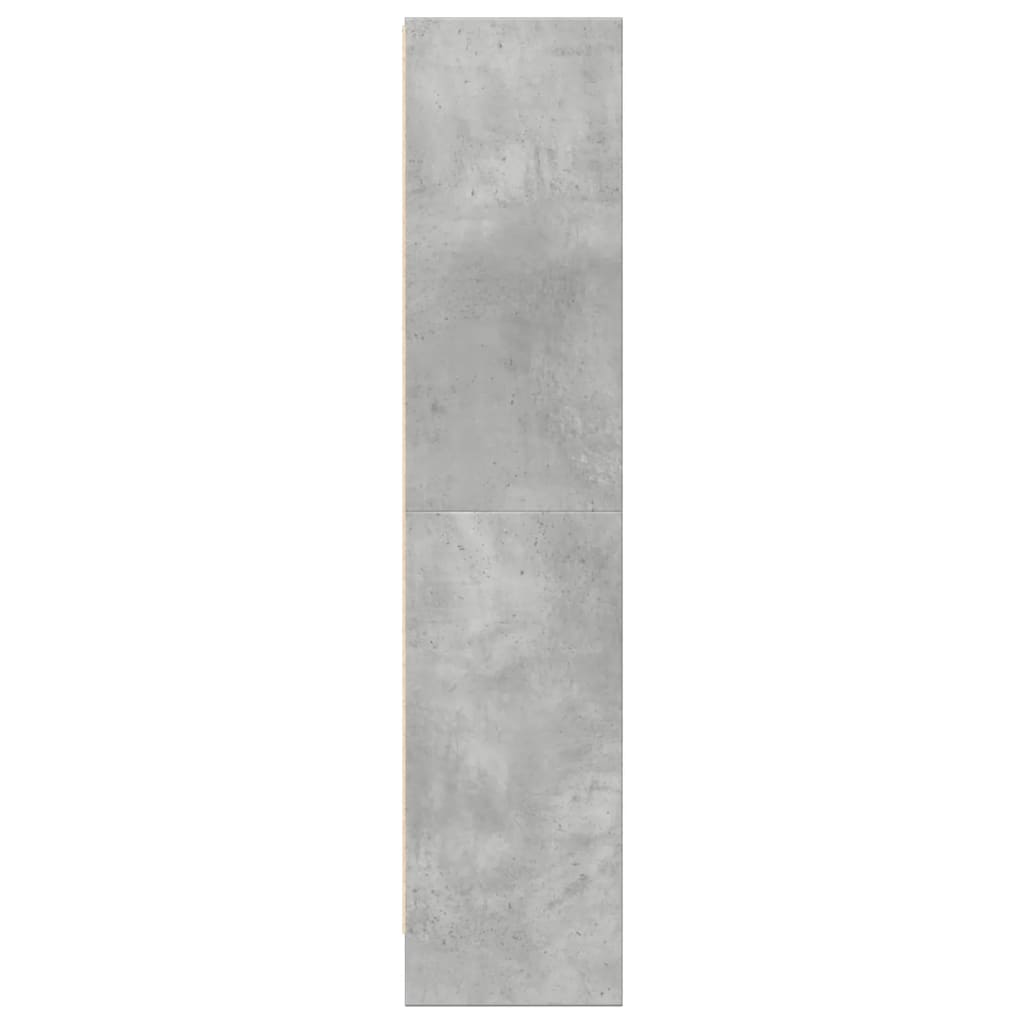 Boekenkast 60x24x109 cm bewerkt hout betongrijs