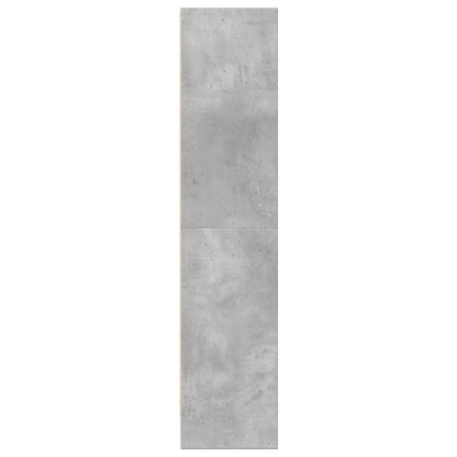 Boekenkast 60x24x109 cm bewerkt hout betongrijs