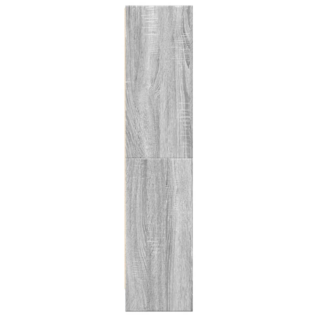 Boekenkast 60x24x109 cm bewerkt hout grijs sonoma eikenkleurig