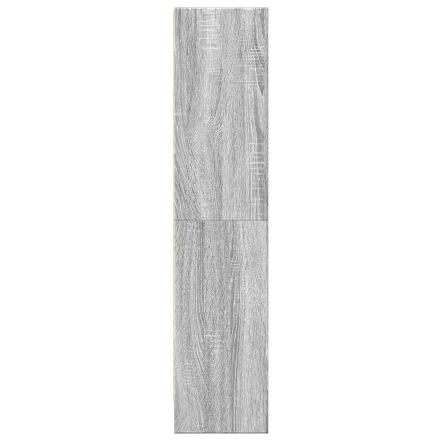 Boekenkast 60x24x109 cm bewerkt hout grijs sonoma eikenkleurig