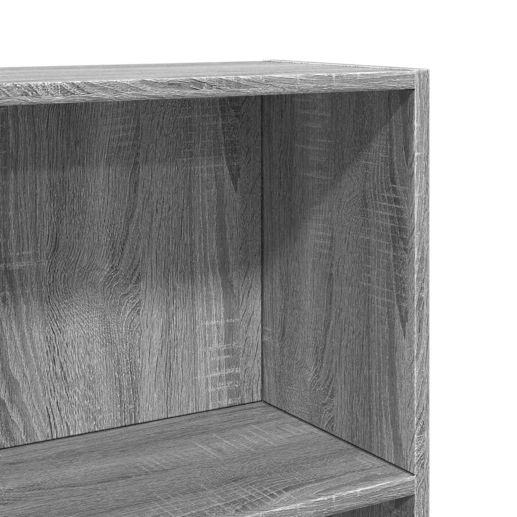 Boekenkast 60x24x109 cm bewerkt hout grijs sonoma eikenkleurig