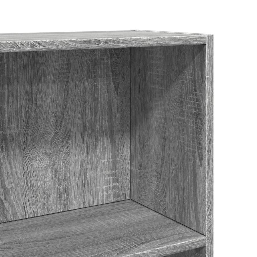 Boekenkast 60x24x109 cm bewerkt hout grijs sonoma eikenkleurig