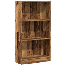Boekenkast 60x24x109 cm bewerkt hout oud houtkleurig