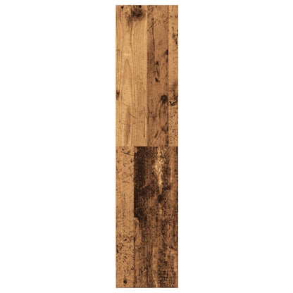 Boekenkast 60x24x109 cm bewerkt hout oud houtkleurig