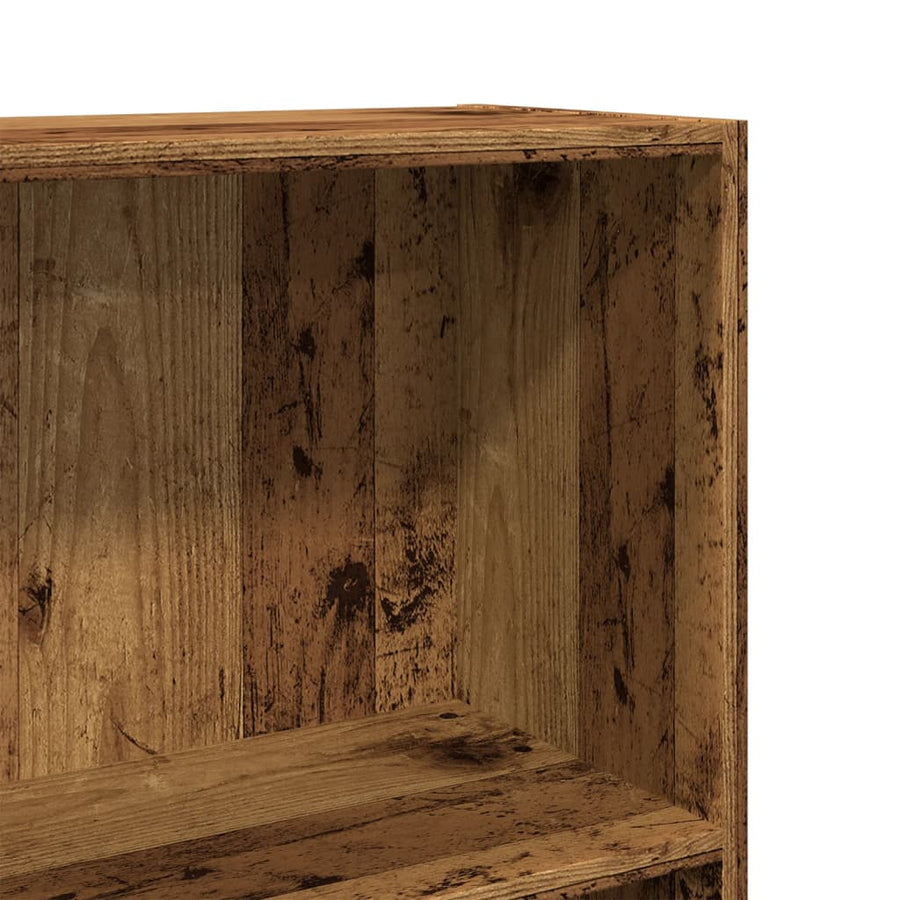 Boekenkast 60x24x109 cm bewerkt hout oud houtkleurig