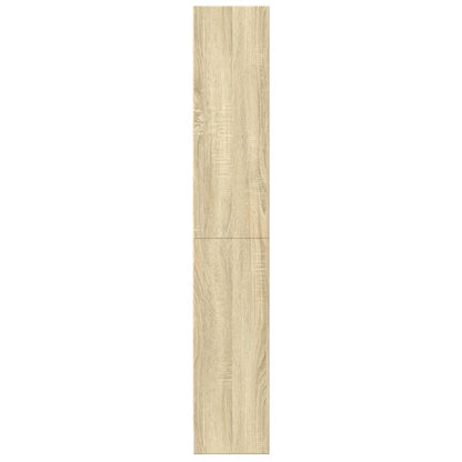 Boekenkast 60x24x143 cm bewerkt hout sonoma eikenkleurig