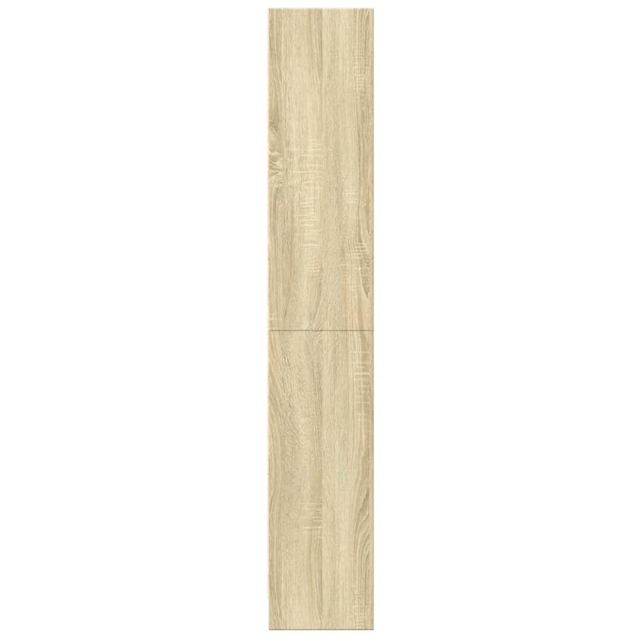 Boekenkast 60x24x143 cm bewerkt hout sonoma eikenkleurig
