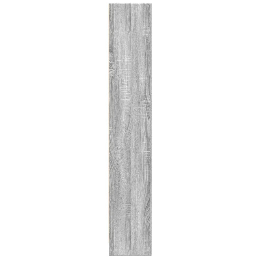 Boekenkast 60x24x143 cm bewerkt hout grijs sonoma eikenkleurig