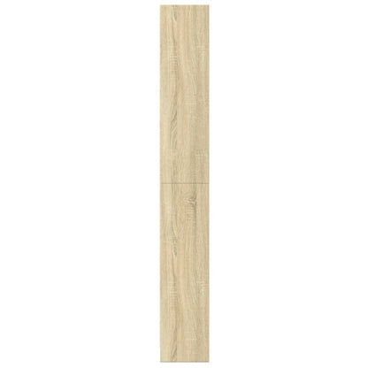 Boekenkast 60x24x176 cm bewerkt hout sonoma eikenkleurig