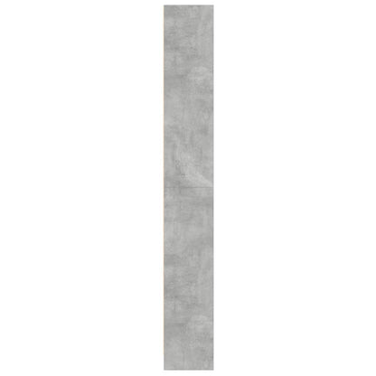 Boekenkast 60x24x176 cm bewerkt hout betongrijs