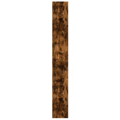 Boekenkast 60x24x176 cm bewerkt hout gerookt eikenkleurig