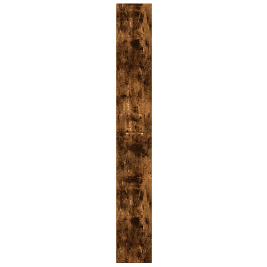 Boekenkast 60x24x176 cm bewerkt hout gerookt eikenkleurig