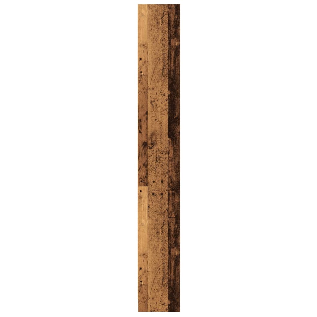 Boekenkast 60x24x176 cm bewerkt hout oud houtkleurig