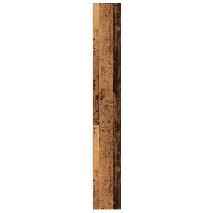 Boekenkast 60x24x176 cm bewerkt hout oud houtkleurig