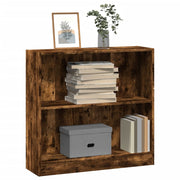 Bookshelf 80x24x76 cm engineered wood smoked oak-colored