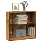 Bookcase 80x24x76 cm engineered wood vintage wood color