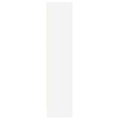 Boekenkast 80x24x109 cm bewerkt hout wit