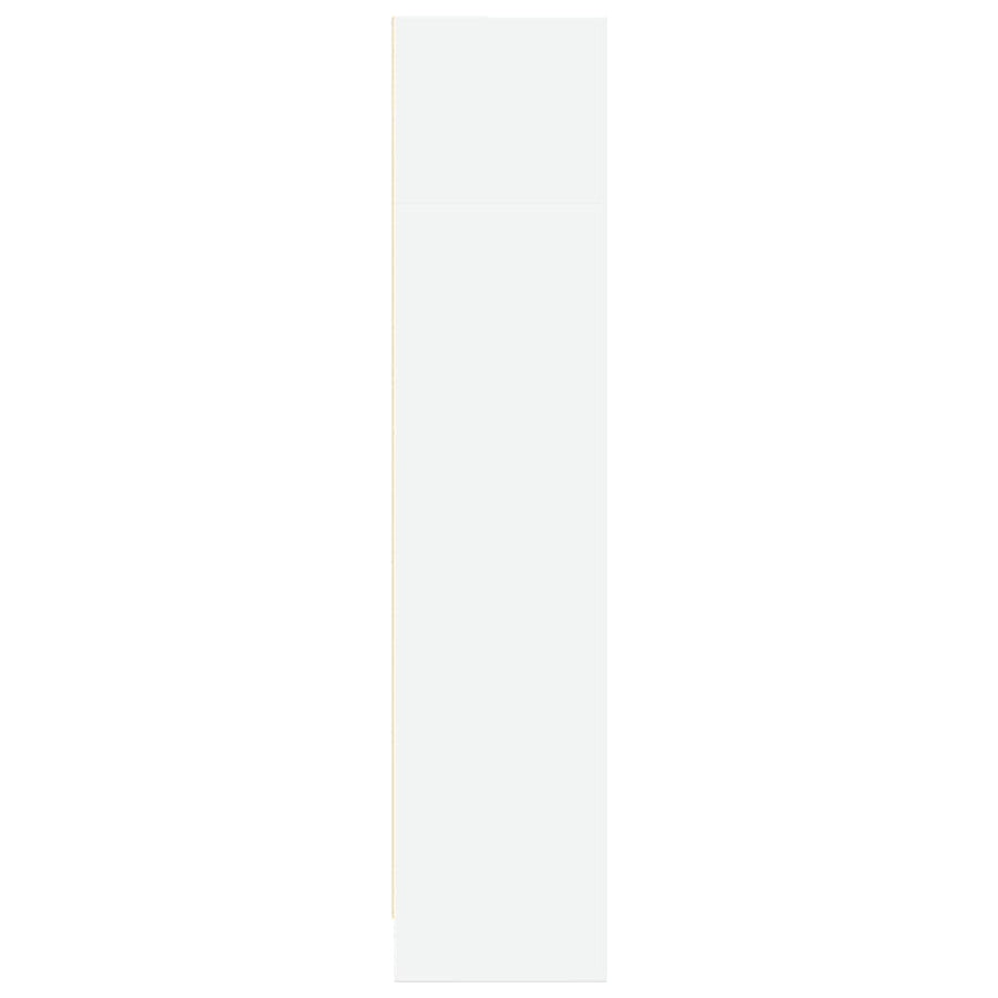 Boekenkast 80x24x109 cm bewerkt hout wit