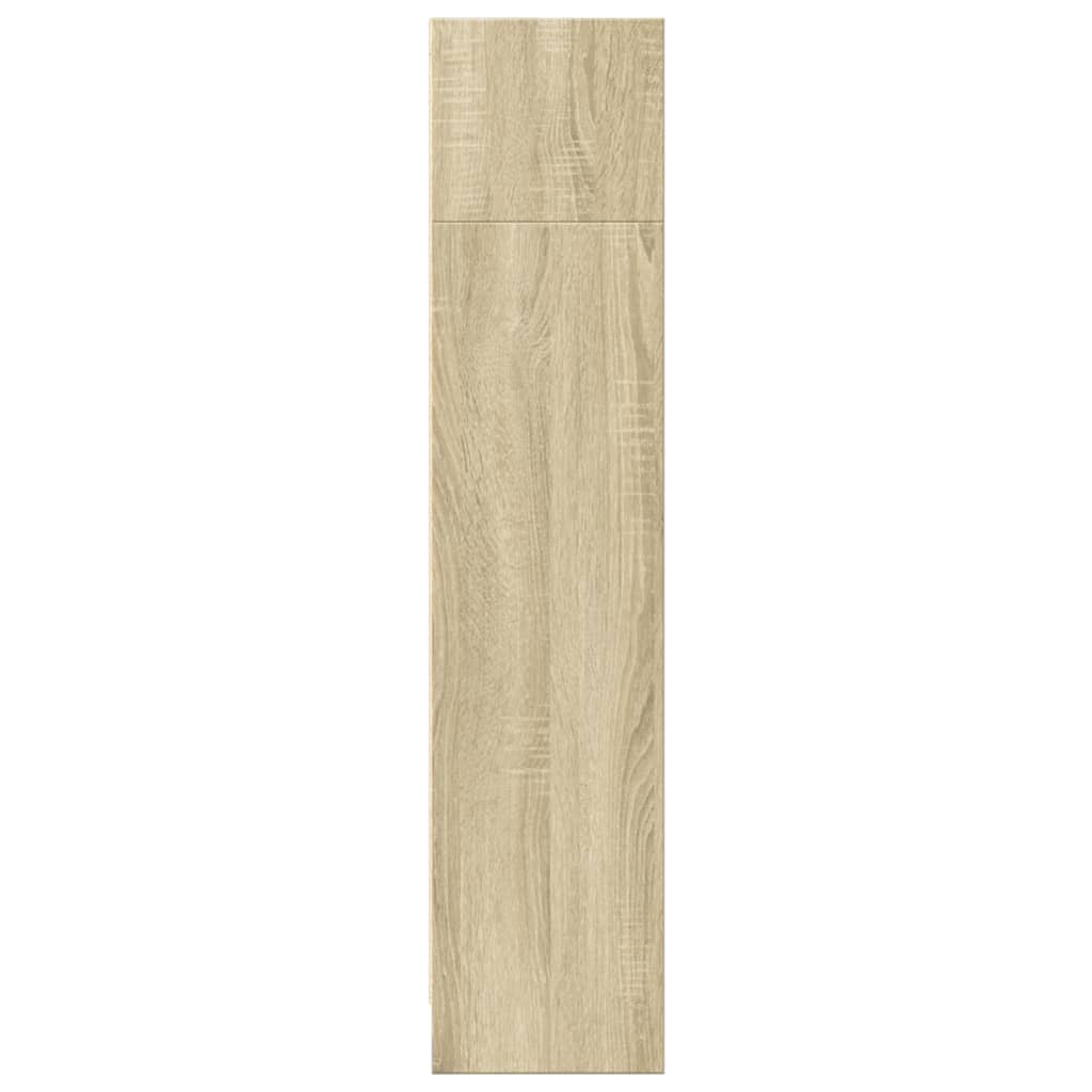 Boekenkast 80x24x109 cm bewerkt hout sonoma eikenkleurig