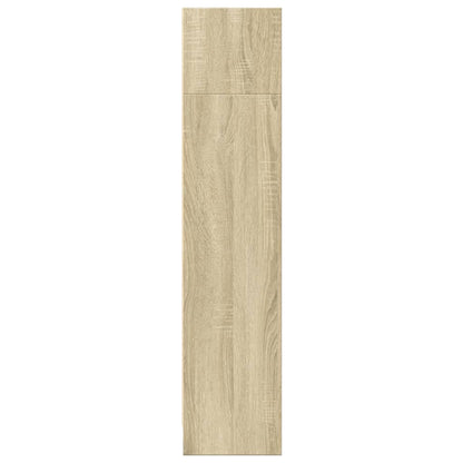 Boekenkast 80x24x109 cm bewerkt hout sonoma eikenkleurig