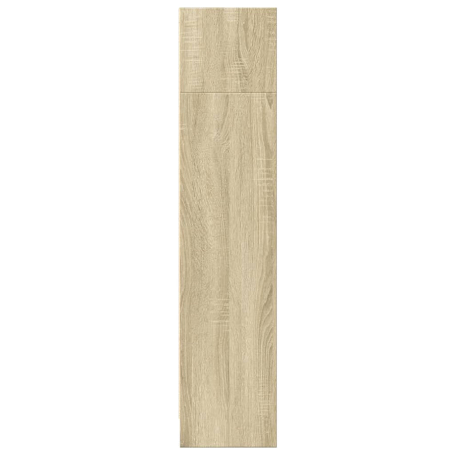 Boekenkast 80x24x109 cm bewerkt hout sonoma eikenkleurig