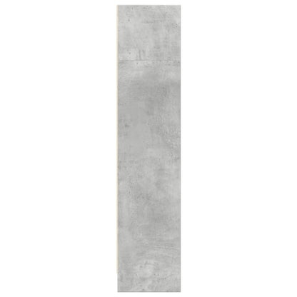 Boekenkast 80x24x109 cm bewerkt hout betongrijs