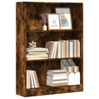 Bookcase 80x24x109 cm engineered wood smoked oak-colored