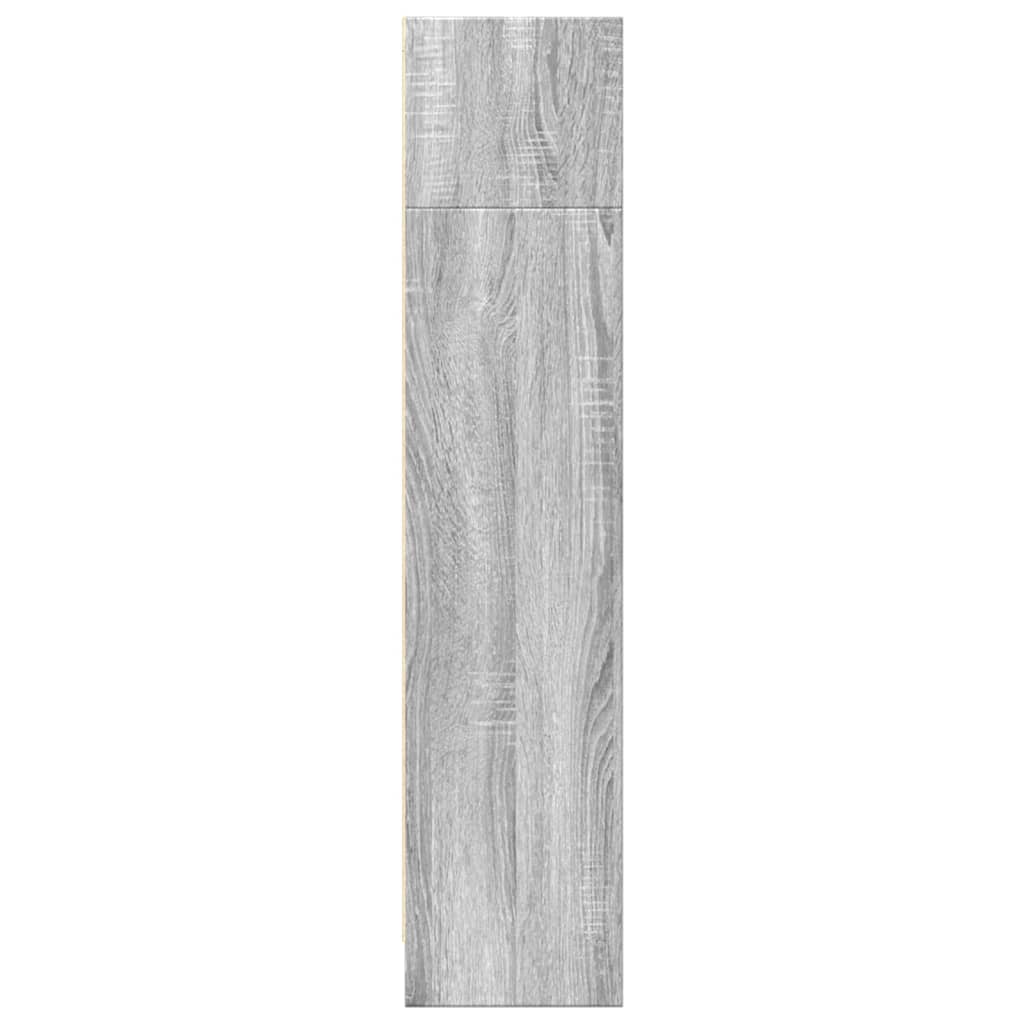 Boekenkast 80x24x109 cm bewerkt hout grijs sonoma eikenkleurig