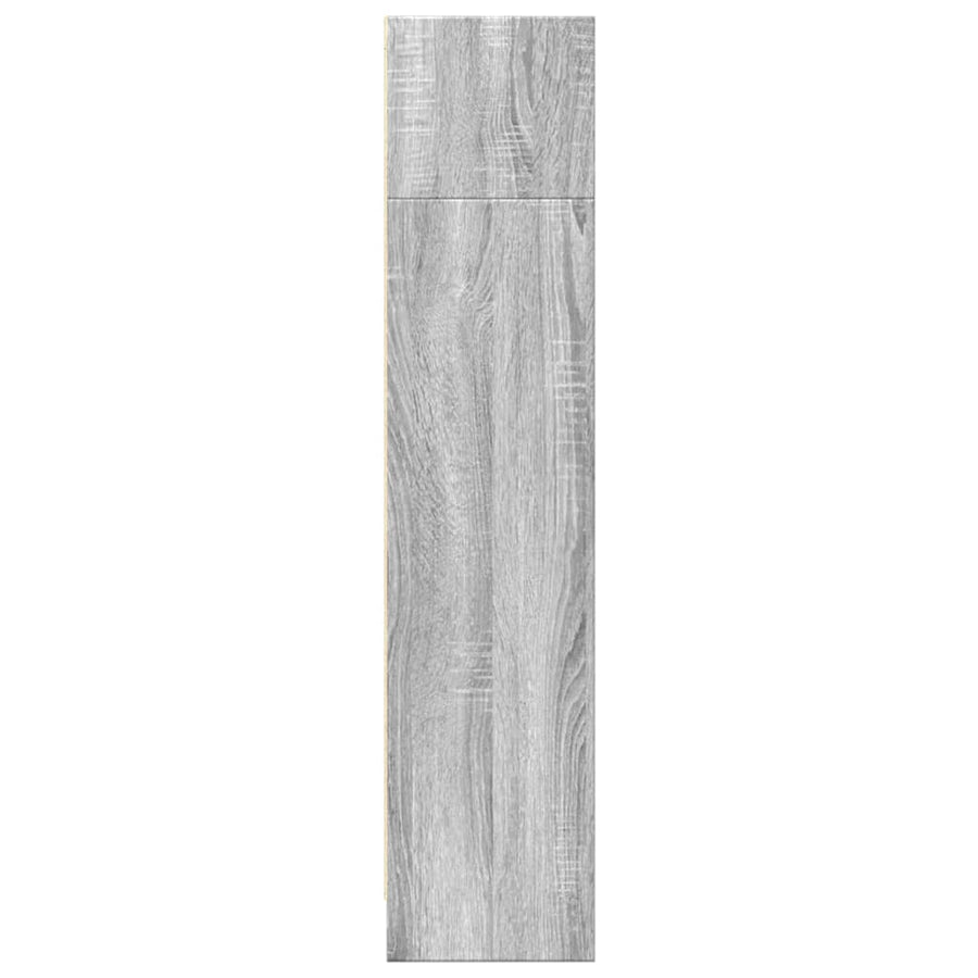 Boekenkast 80x24x109 cm bewerkt hout grijs sonoma eikenkleurig