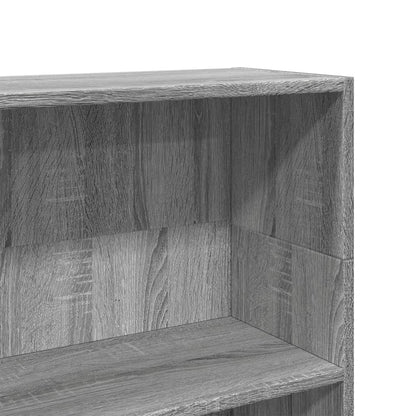 Boekenkast 80x24x109 cm bewerkt hout grijs sonoma eikenkleurig