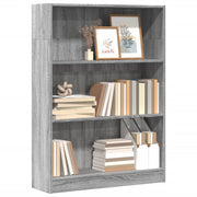 Boekenkast 80x24x109 cm grijs sonoma eiken bewerkt hout