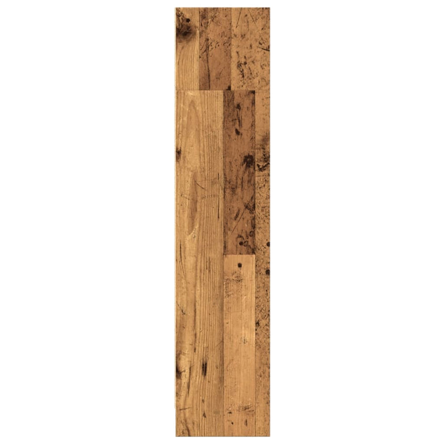 Boekenkast 80x24x109 cm bewerkt hout oud houtkleurig