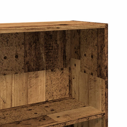 Boekenkast 80x24x109 cm bewerkt hout oud houtkleurig