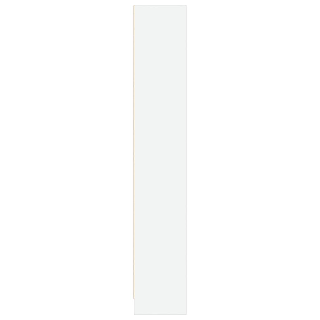 Boekenkast 80x24x143 cm bewerkt hout wit