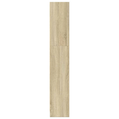 Boekenkast 80x24x143 cm bewerkt hout sonoma eikenkleurig