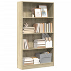 Bookcase 80x24x143 cm engineered wood Sonoma oak colour