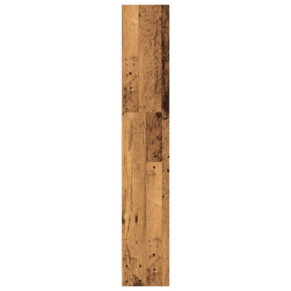 Boekenkast 80x24x143 cm bewerkt hout oud houtkleurig