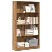 Boekenkast 80x24x143 cm eiken