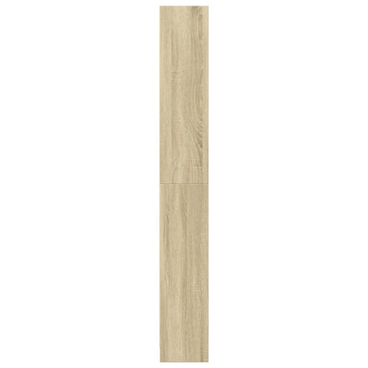 Boekenkast 80x24x176 cm bewerkt hout sonoma eikenkleurig