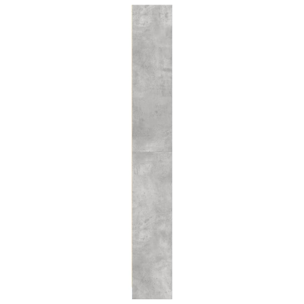 Boekenkast 80x24x176 cm bewerkt hout betongrijs