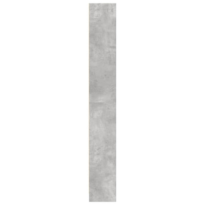 Boekenkast 80x24x176 cm bewerkt hout betongrijs